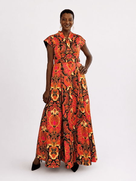 MADELEINE dress Paisley Sunset – Lesley Evers