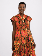 MADELEINE dress Paisley Sunset - Lesley Evers-Dress-formal-gown