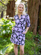 MAEVE dress Garden Wall Lilac - Lesley Evers - Dress - french terry - maeve