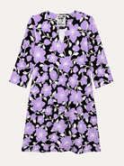 MAEVE dress Garden Wall Lilac - Lesley Evers-Dress-french terry-maeve