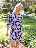 MAEVE dress Garden Wall Lilac - Lesley Evers - Dress - french terry - maeve