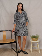 MAEVE dress Midsummer Black - Lesley Evers - Dress - french terry - maeve