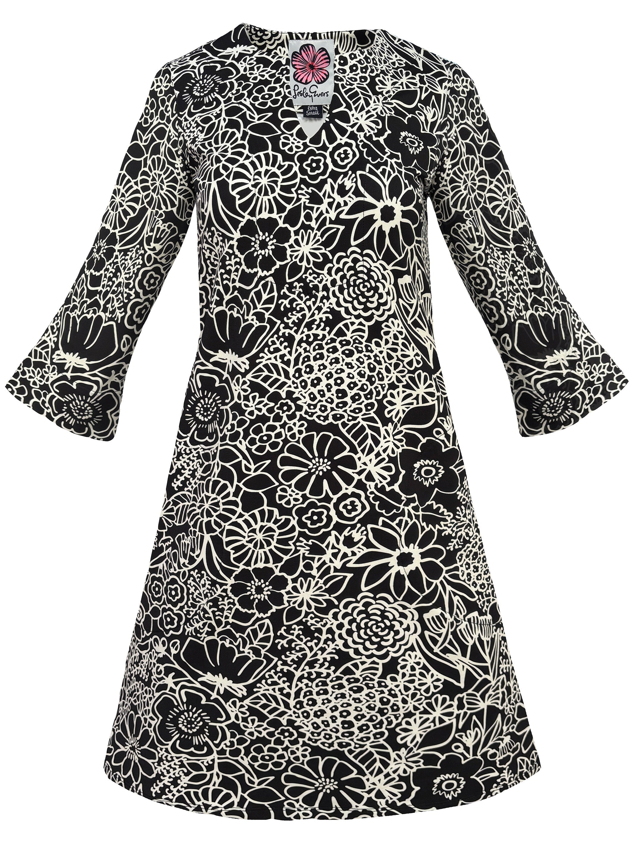 MAEVE dress Midsummer Black - Lesley Evers - Dress - french terry - maeve