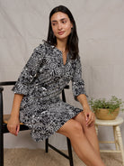 MAEVE dress Midsummer Black - Lesley Evers - Dress - french terry - maeve