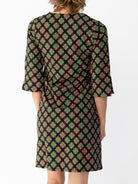 MAEVE dress Sorrento Pink and Green - Lesley Evers-Dress-french terry-maeve