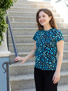 MAISIE cotton tee Blossom Breeze Blue - Lesley Evers - Best Seller - Shop - Shop/All Products