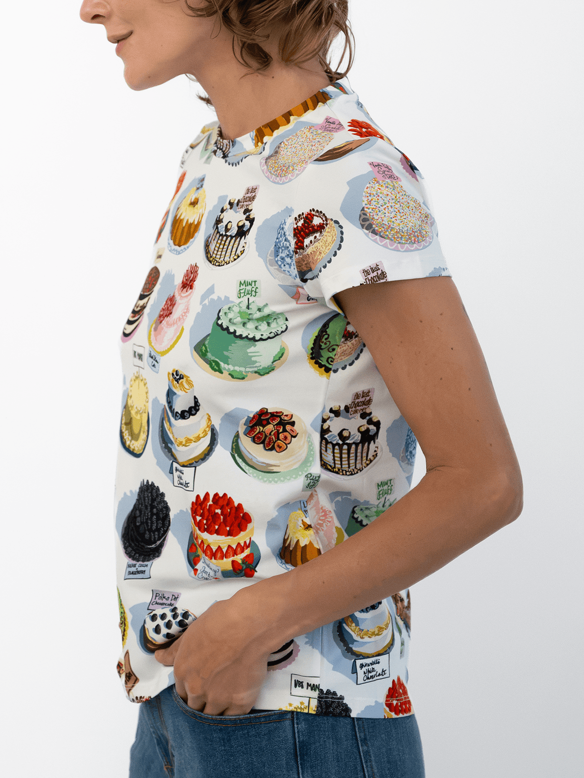 MAISIE cotton tee Cakes - Lesley Evers-Best Seller-new-Shop