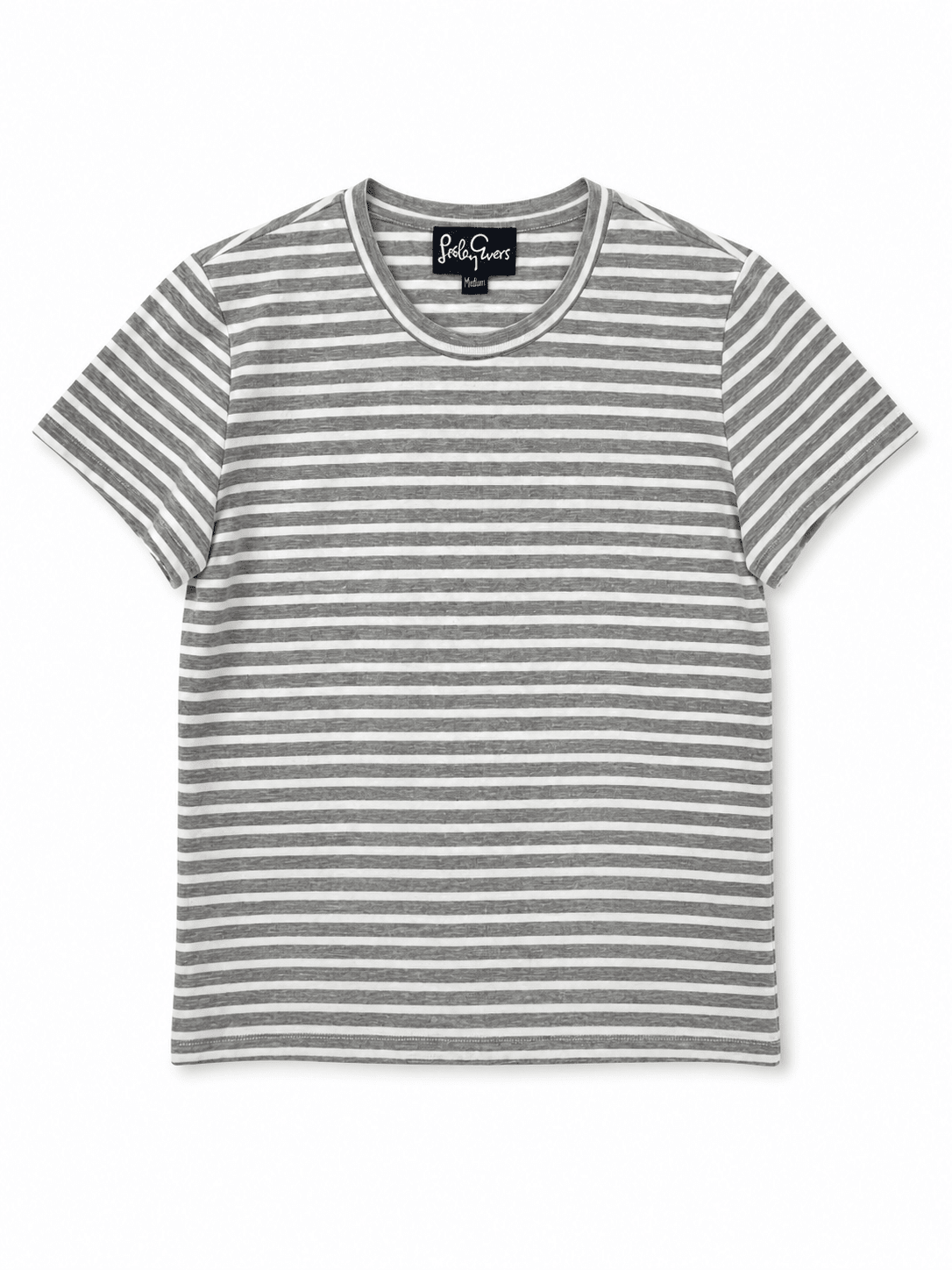 MAISIE cotton tee Gray Stripe - Lesley Evers - Best Seller - Shop - Shop/All Products