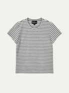 MAISIE cotton tee Gray Stripe - Lesley Evers-Best Seller-Shop-Shop/All Products