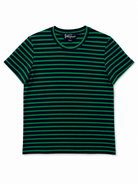 MAISIE cotton tee Navy and Green Stripe - Lesley Evers - Best Seller - Shop - Shop/All Products