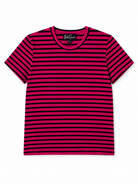 MAISIE cotton tee Pink and Navy Stripe - Lesley Evers - Best Seller - Shop - Shop/All Products