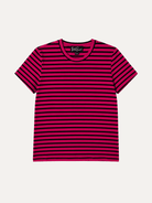 MAISIE cotton tee Pink and Navy Stripe - Lesley Evers-Best Seller-Shop-Shop/All Products