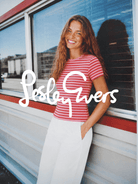 MAISIE cotton tee Pink and Red Stripe - Lesley Evers-Best Seller-Shop-Shop/All Products