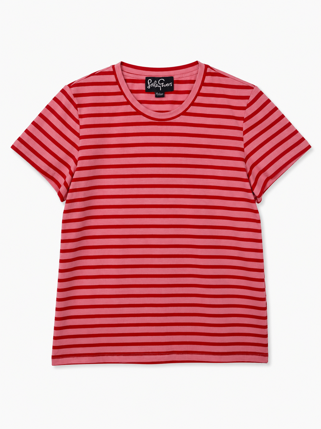 MAISIE cotton tee Pink and Red Stripe - Lesley Evers - Best Seller - Shop - Shop/All Products