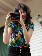 MAISIE cotton tee Wildflowers Blue - Lesley Evers - Best Seller - Shop - Shop/All Products