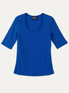 MALLORY rib tee Blue - Lesley Evers-Best Seller-mallory-Shop