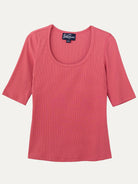 MALLORY rib tee Dusty Rose - Lesley Evers-Best Seller-mallory-Shop