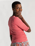 MALLORY rib tee Dusty Rose - Lesley Evers - Best Seller - mallory - Shop