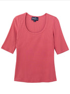 MALLORY rib tee Dusty Rose - Lesley Evers - Best Seller - mallory - Shop
