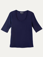 MALLORY rib tee Navy - Lesley Evers-Best Seller-mallory-Shop