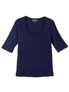 MALLORY rib tee Navy - Lesley Evers - Best Seller - mallory - Shop
