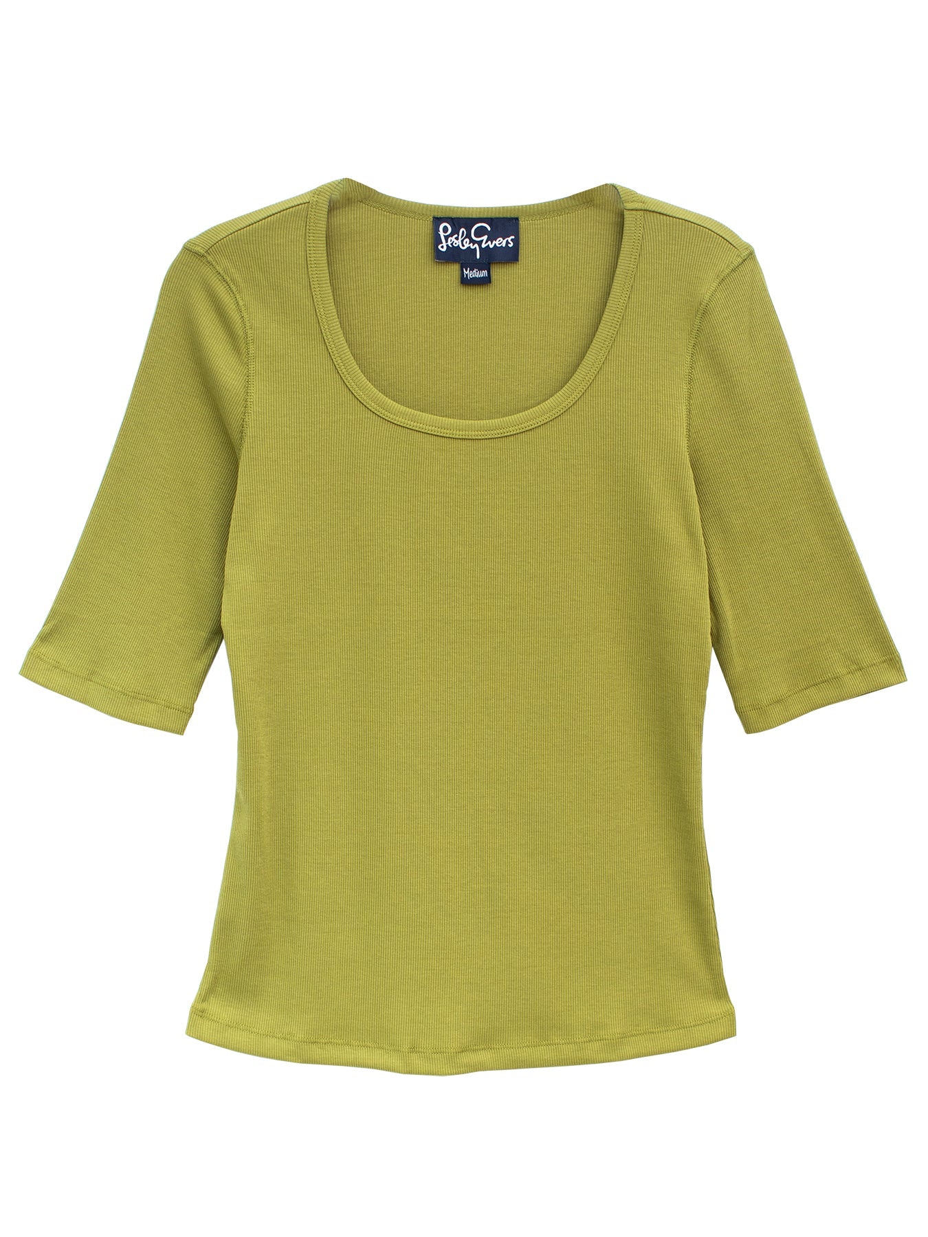 MALLORY rib tee Olive - Lesley Evers - Best Seller - Shop - Shop/All Products