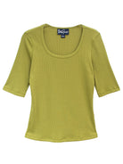 MALLORY rib tee Olive - Lesley Evers - Best Seller - Shop - Shop/All Products