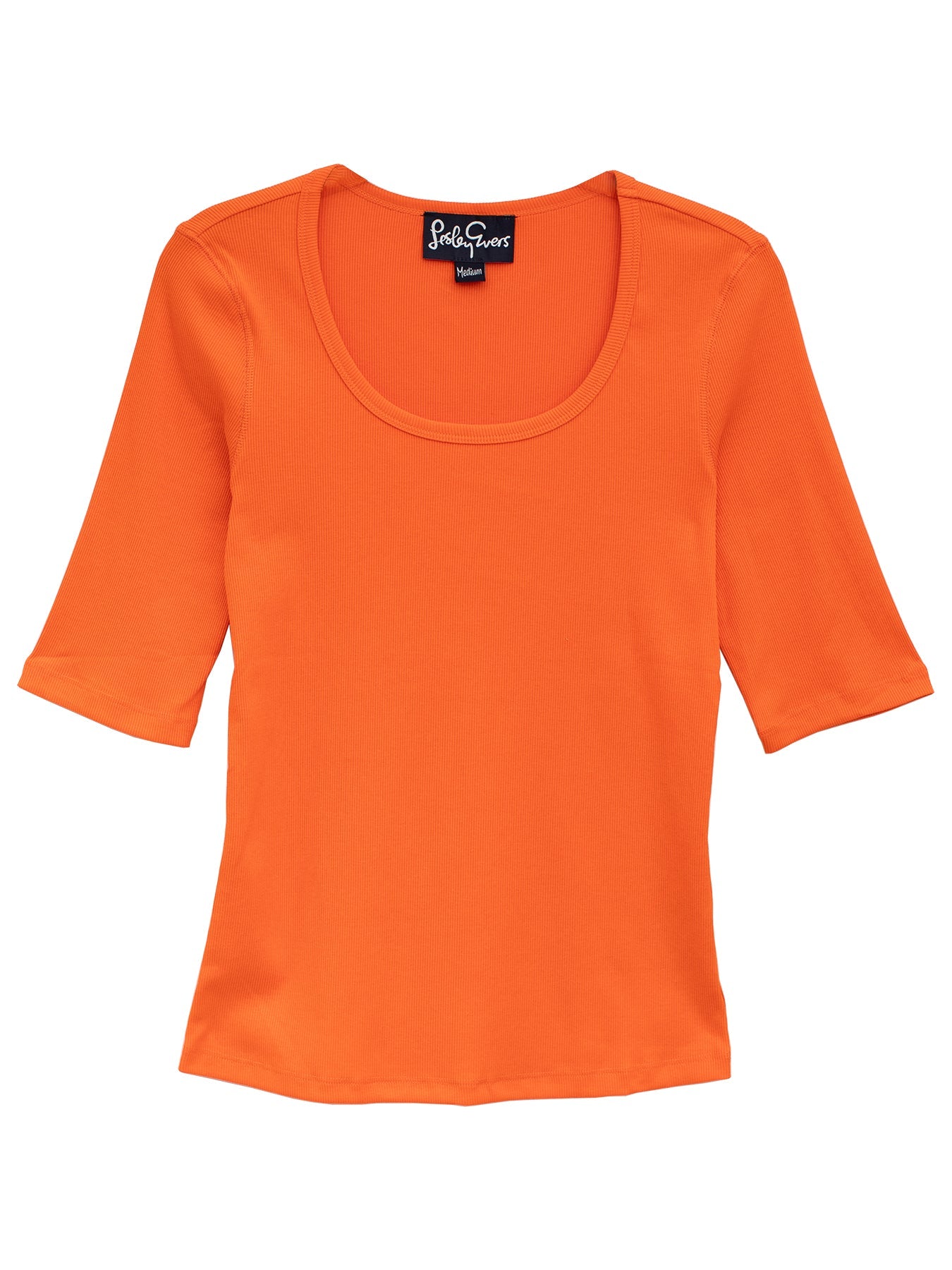 MALLORY rib tee Orange - Lesley Evers - Best Seller - Shop - Shop/All Products