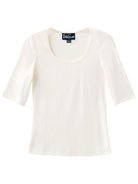 MALLORY rib tee White - Lesley Evers - Best Seller - Shop - Shop/All Products