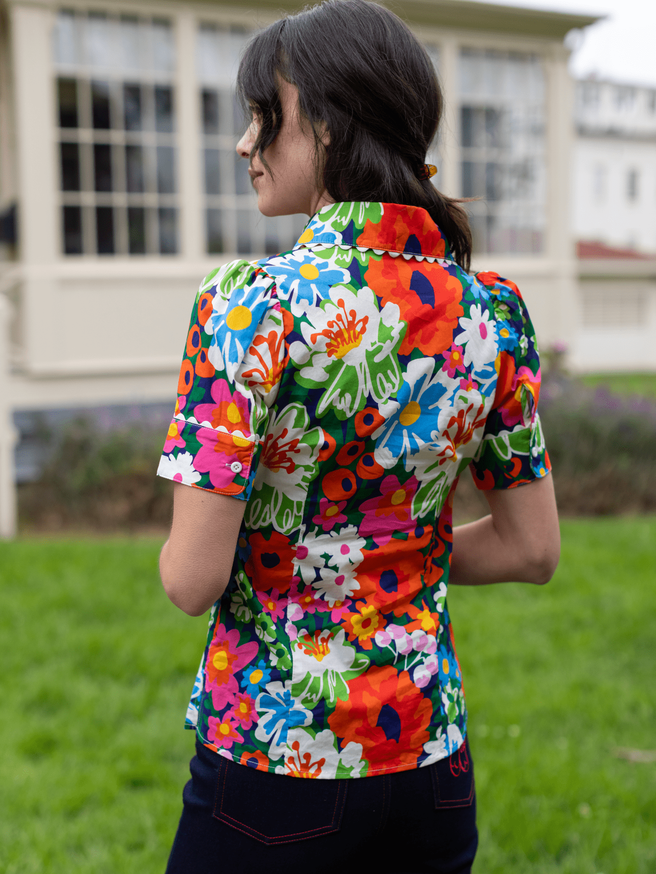 MANDY blouse Bouquet Bliss - Lesley Evers - mandy solid - Shop - Shop/All Products