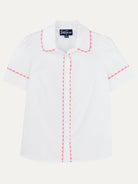 MANDY blouse White and Pink - Lesley Evers-mandy solid-Shop-Shop/All Products