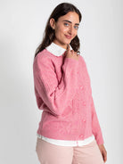 MANDY blouse White and Pink - Lesley Evers - mandy solid - Shop - Shop/All Products