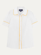 MANDY blouse White and Yellow - Lesley Evers-mandy solid-Shop-Shop/All Products