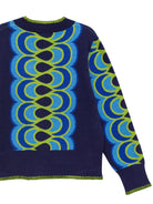 MARCI Cardigan Rio Blue - Lesley Evers - Blanket Stitch - Blue - Rio Blue