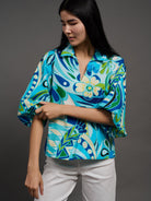MAREN blouse Shakalaka Blue - Lesley Evers - Best Seller - Bottoms - erika