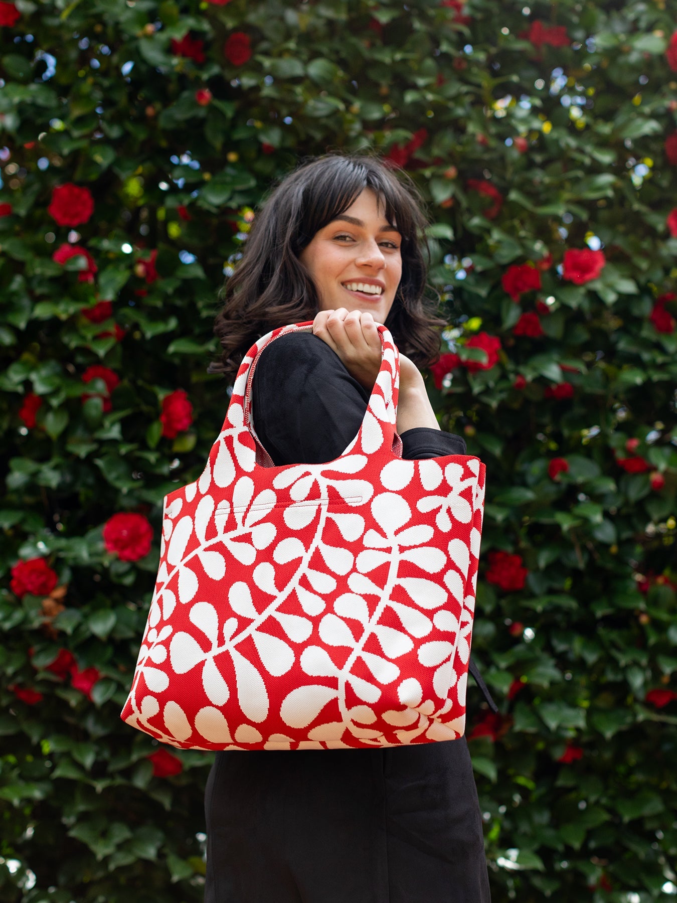MARGO tote Red Fern – Lesley Evers