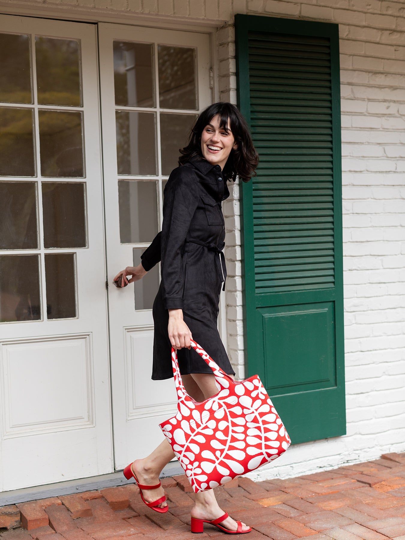 MARGO tote Red Fern – Lesley Evers