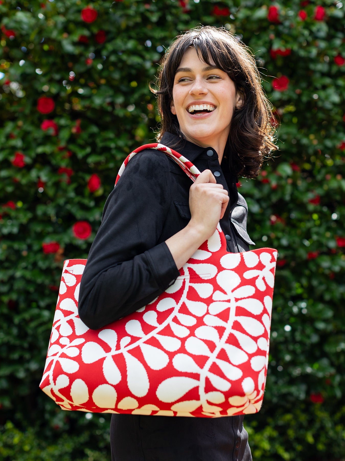 MARGO tote Red Fern – Lesley Evers