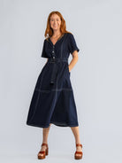 MAXINE dress Indigo Denim - Lesley Evers - denim - Dress - Shop