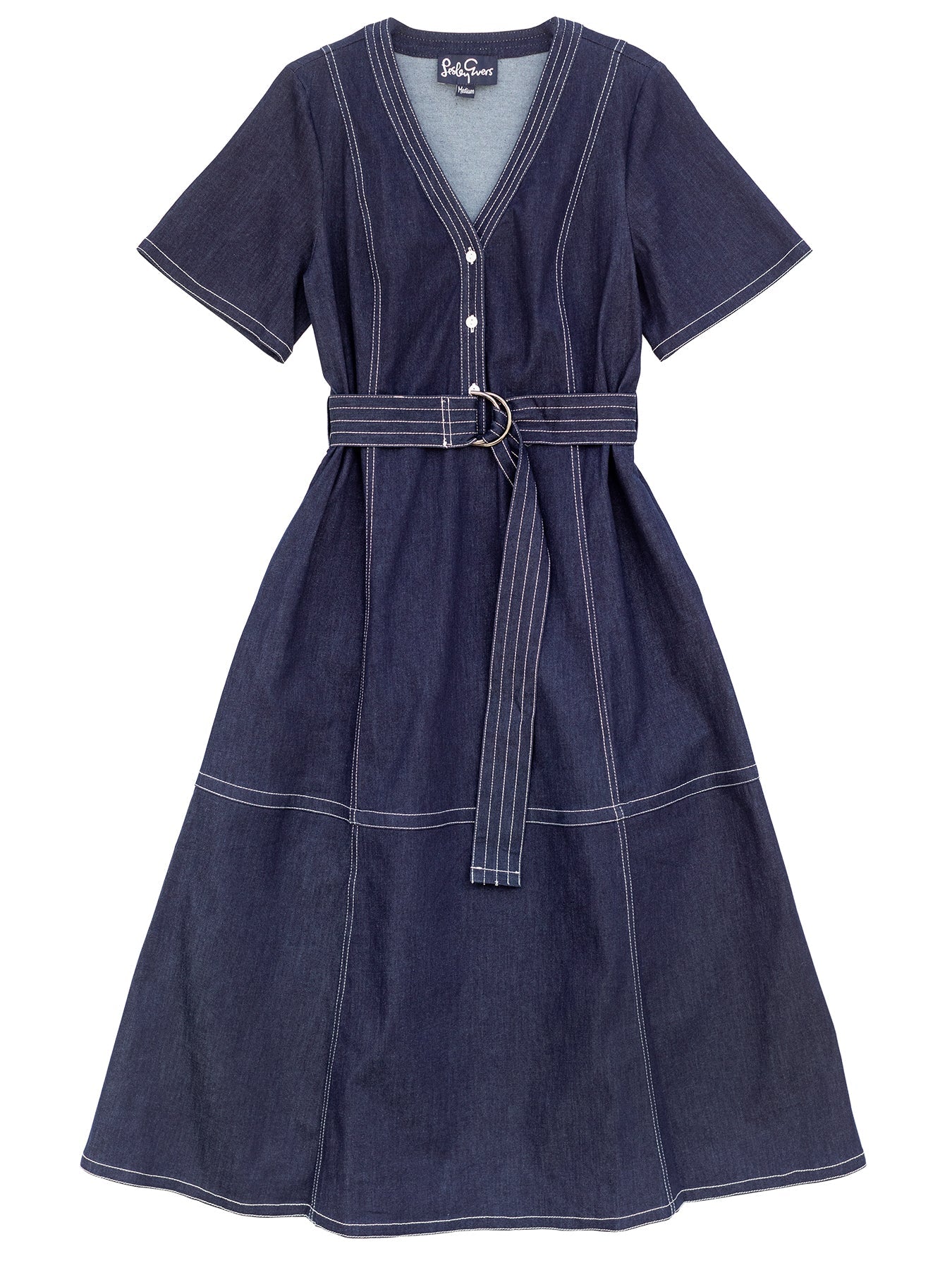 MAXINE dress Indigo Denim - Lesley Evers - denim - Dress - Shop