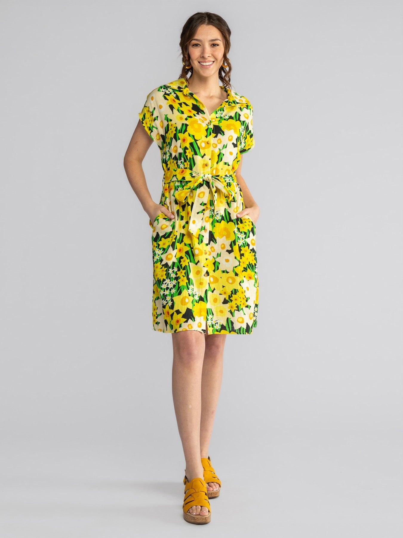 MELINDA dress Daffodils - Lesley Evers-Best Seller-Shop-Shop/All Products
