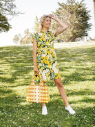 MELINDA dress Daffodils - Lesley Evers-Best Seller-daffodils-daffodils yellow