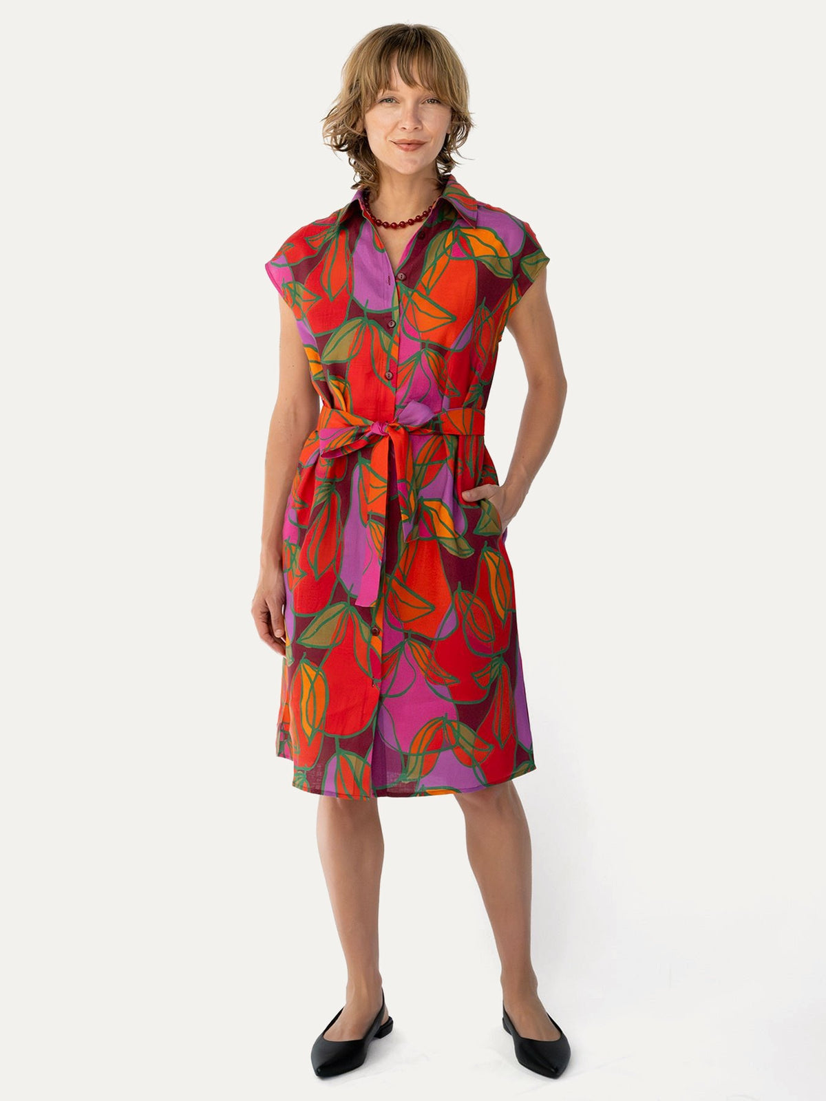 MELINDA dress Pears - Lesley Evers-Best Seller-melinda-Shop