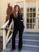 MICHELLE pant Black Corduroy - Lesley Evers - corduroy - pant - Pants