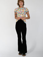 MICHELLE pant Black Corduroy - Lesley Evers-corduroy-pant-Pants