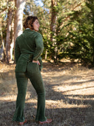 MICHELLE pant Olive Corduroy - Lesley Evers - corduroy - pant - Pants