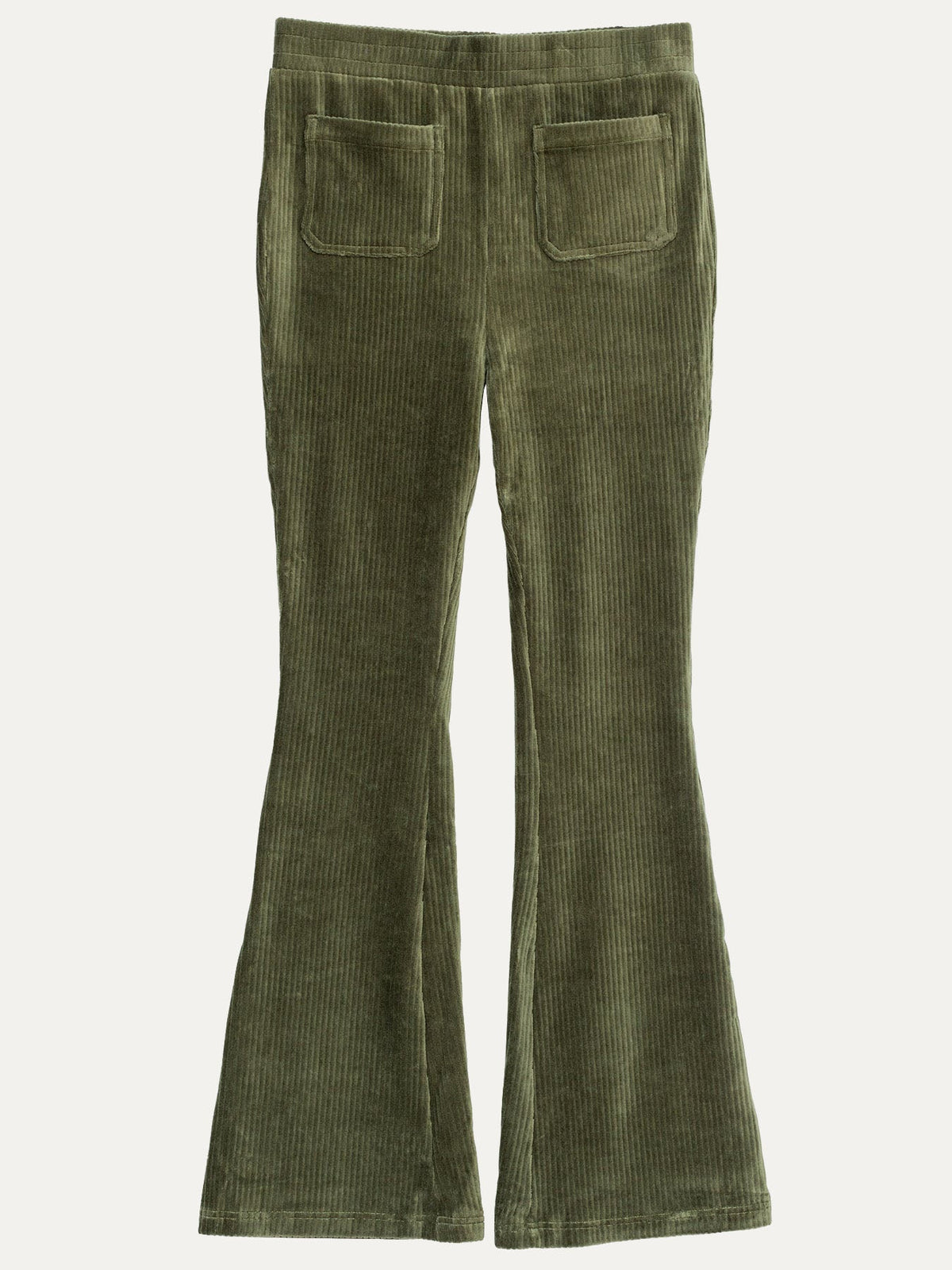 MICHELLE pant Olive Corduroy - Lesley Evers-corduroy-pant-Pants