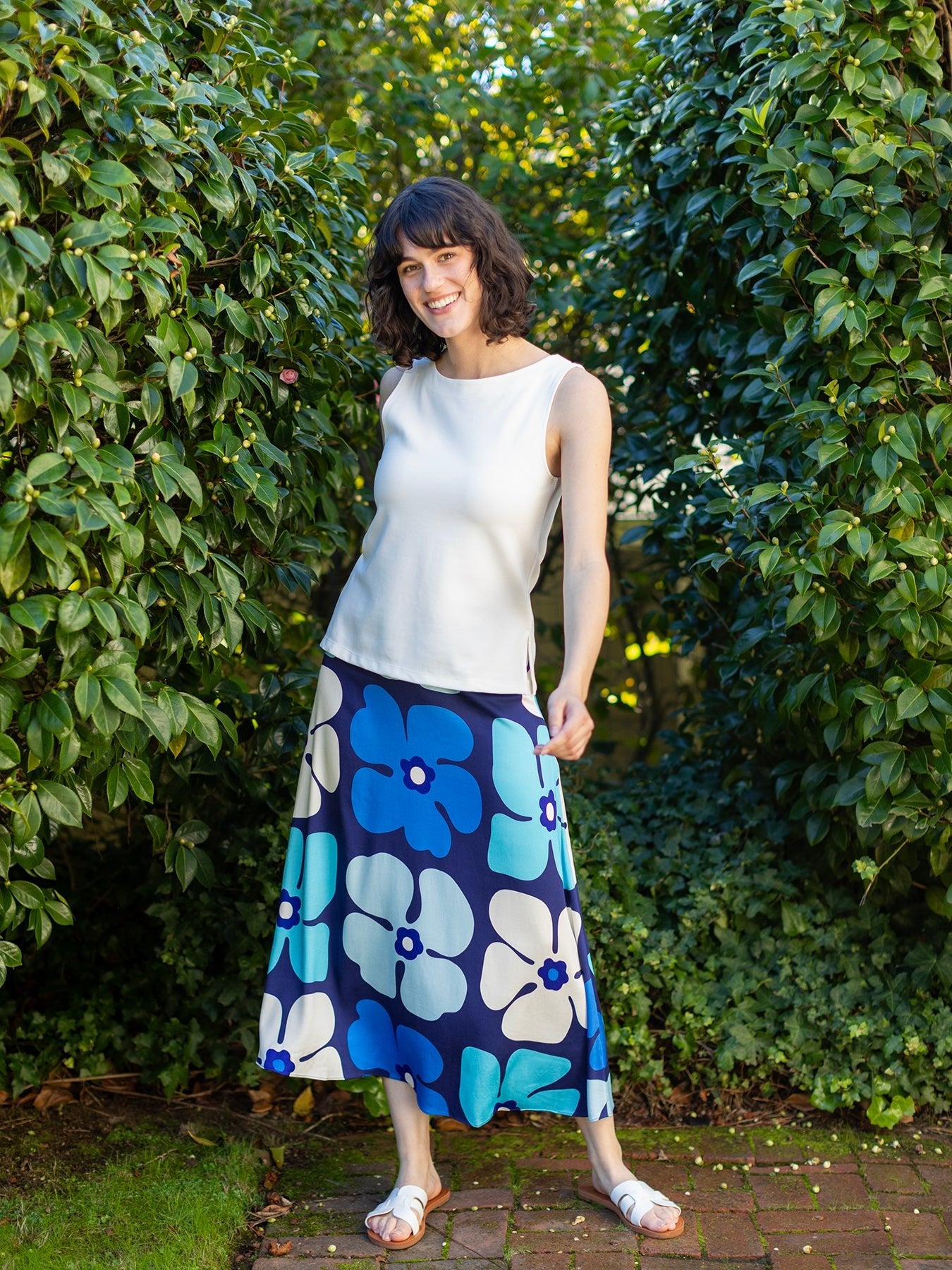 MILA skirt Bountiful Blue - Lesley Evers - Bottoms - bountiful - Shop