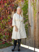 MILLICENT dress Ivory Corduroy - Lesley Evers - Best Seller - denim - Dress