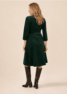 MILLICENT dress Pine Corduroy - Lesley Evers-Best Seller-denim-Dress